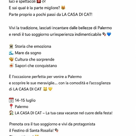 La Casa Di Cat Palermo